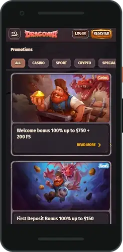 Dragonia casino apk